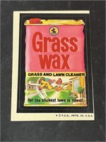Topps Chewing Gum Wacky Sticker Grass Wax
