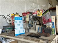 Shelf of hardware and miscellaneous tools