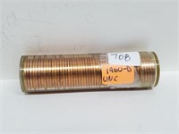 Roll UNC 1960-D Lincoln Pennies