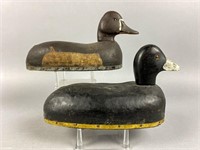 2 Herters Duck Decoys, Waseca, MN, glass eyes,