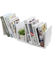 $40 white desktop bookshelf book organizer