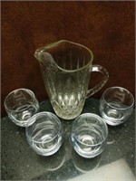 Pitcher and Glasses