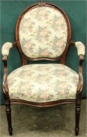 Furniture  Vintage Victorian Style Parlor Chair