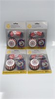 New 4pks Of 24 Cupcake Decorating Kits Red White