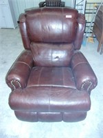 Leather glider recliner, less than 1-year-old