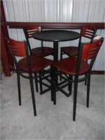 Pub table 42x30 and 4 chairs