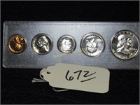1954 SILVER US MINT PROOF SET 5 COINS IN