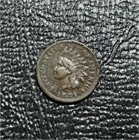 1884 US Indian Cent