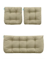 QILLOWAY OUTDOOR PATIO CUSHIONS LOVESEAT TWO
