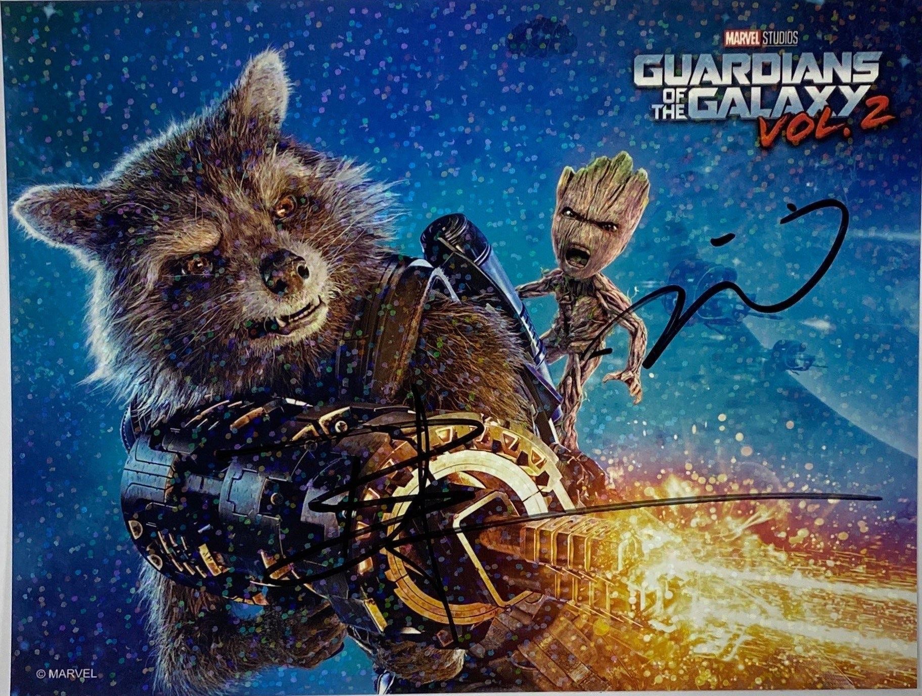 Guardians of the Galaxy Poster Autograph