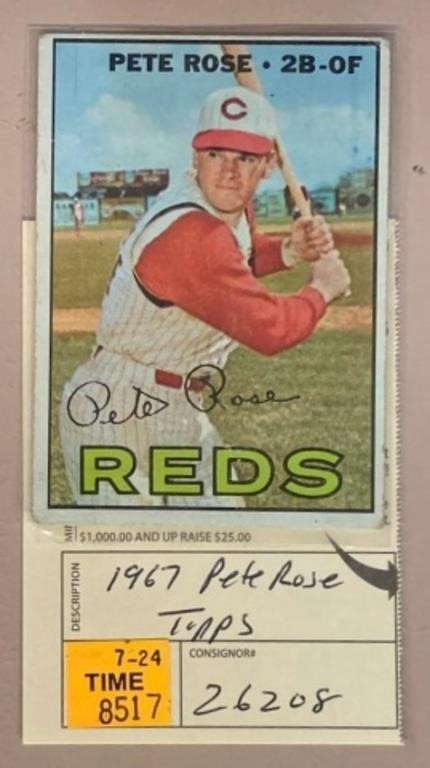 1967 TOPPS PETE ROSE CARD