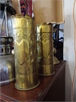 Pair of Brass Table Lamps, Tilly Lamp and 2 Pairs