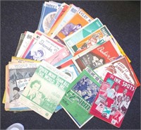 Large collection of vintage Movie sheets music