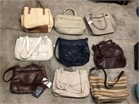 9 PURSES / HANDBAGS