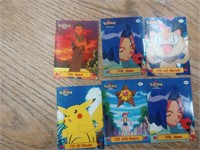 6 Pokemon cards