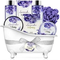 Bath and Body Gift Sets for Women 8 Pcs Lavender a