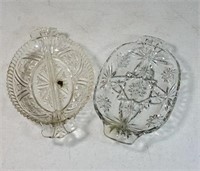 Pair of divided serving dishes