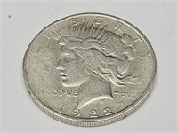 1922 D Silver Peace Dollars