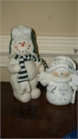 Collection of Two Snowman Figurines