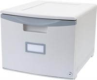 Storex 61263U01C Mini File Cabinet with Lock,