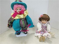 Barbara Collins Doll & Clown Doll