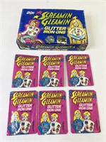 6 Screamin Gleamin Glitter Iron Ons w/ Box