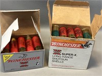 2 BOXES OF 12 GAUGE WINCHESTER + SHOT SHELLS, 40