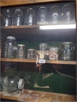 (3) Shelves Asst. Canning Jars & Contents