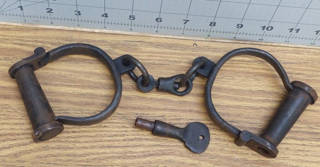 Vintage style prisoner handcuffs