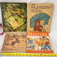 1920-40's Walt Disney Bambi Children Nursery Books