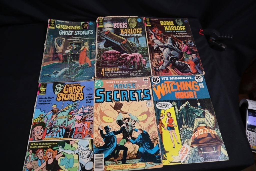 Lot of 6 vintage comics Horror
