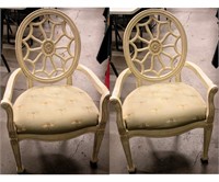 Furniture 2 Georgian Court Style Spider Web Chairs