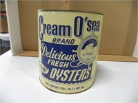 Cream O Sea Gallon Oyster Can