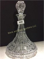 12" crystal decanter