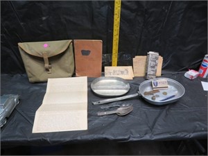 Vintage WWII US British Made Mess Kit & other
