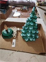 Vintage Ceramic Christmas Tree,No Bulbs,  Approx