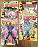 (4) 1978/79 Marvel: Micronauts #s 1, 3-5, 8