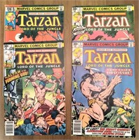 (3) 1977 Marvel: Tarzan #s 1-3, 15 (#1 = VG)