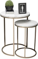 NESTING SIDE TABLES 2PCS 40 x60CM AND 30 x50CM