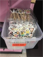 Bin Of Minion Cup Cake Toppers