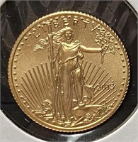 2013 $5 American Eagle Gold Bullion Coin, 1/10 oz