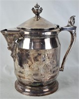 ANTIQUE SILVERPLATE WATER PITCHER