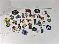 Lot of Stained Glass Ornaments