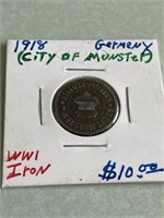 1918 GERMANY WWI IRON COIN