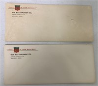 lot of 2 Oliver Gus Blus Implement Envelopes