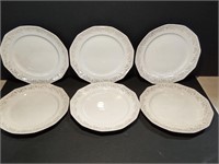 6- Royal China 22k Gold  Plates