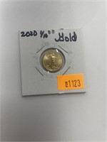 2020 1/10 oz gold coin