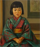 1950 MS Hardesty Japanese Girl O/C