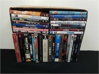 Group of VHS and DVD movies
