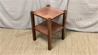 Solid Wood Tiered Table Stand ~ 15.75"x15.75"x22"